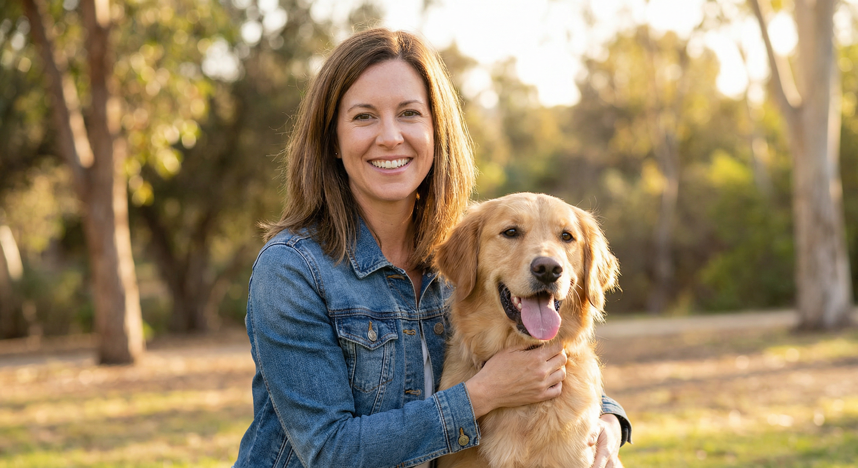 Beth Wallace with her dog